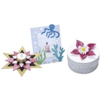 folia Caoutchouc mousse pailleté, non collant, 10...