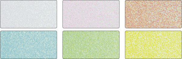 folia Bloc de carton à paillettes Pastel, 170 x 245 mm