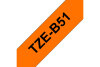 PTOUCH Band, lam.,fluor. schw. orange TZe-B51 PT-540 24 mm