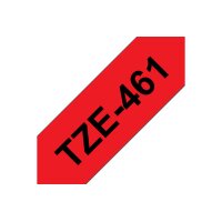 PTOUCH Band, laminiert schwarz/rot TZe-461 PT-3600 36 mm