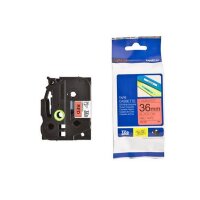 PTOUCH Band, laminiert schwarz/rot TZe-461 PT-3600 36 mm