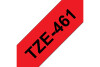 PTOUCH Ruban, laminé noir/rouge TZe-461 PT-3600 36 mm