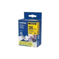 PTOUCH Band, laminiert schwarz/gelb TZe-661 PT-3600 36 mm