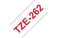PTOUCH Ruban, laminé rouge/blanc TZe-262 PT-3600 36 mm