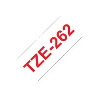 PTOUCH Band, laminiert rot/weiss TZe-262 PT-3600 36 mm