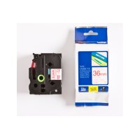 PTOUCH Band, laminiert rot/weiss TZe-262 PT-3600 36 mm