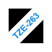 PTOUCH Ruban, laminé bleu/blanc TZe-263 PT-3600 36 mm