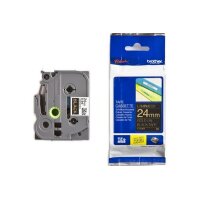PTOUCH Band, laminiert gold/schwarz TZe-354 PT-2450DX 24 mm