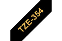 PTOUCH Band, laminiert gold schwarz TZe-354 PT-2450DX 24 mm