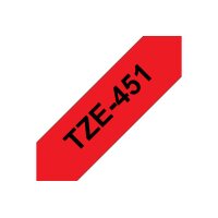 PTOUCH Ruban, laminé noir/rouge TZe-451 PT-2450DX...