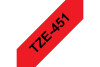 PTOUCH Ruban, laminé noir/rouge TZe-451 PT-2450DX 24 mm