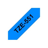 PTOUCH Band, laminiert schwarz/blau TZe-551 PT-2450DX 24 mm