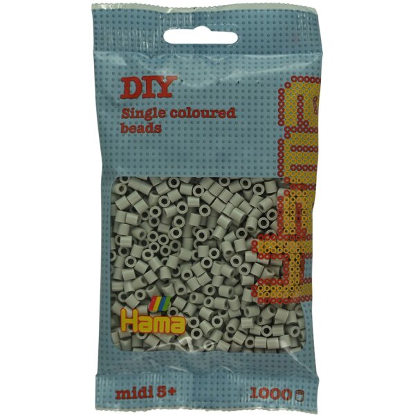Hama Perles à repasser midi, dans un sachet, gris