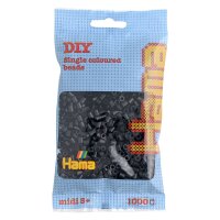 Hama Perles à repasser midi, dans un sachet, gris