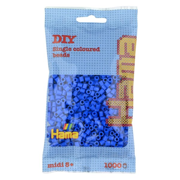 Hama Perles à repasser midi, dans un sachet, bleu clair