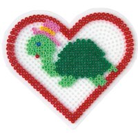 Hama Stiftplatte "grosses Herz", weiss