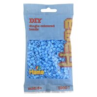 Hama Perles à repasser midi, dans un sachet, bleu...