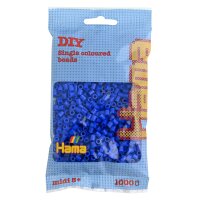 Hama Perles à repasser midi, dans un sachet, bleu pastel
