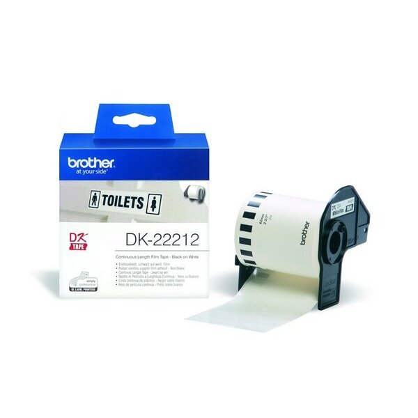 PTOUCH Endlos-Etiketten 62mmx15.24m DK-22212 QL-500/550 Film weiss Rolle