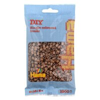 Hama Perles à repasser midi, dans un sachet, auburn
