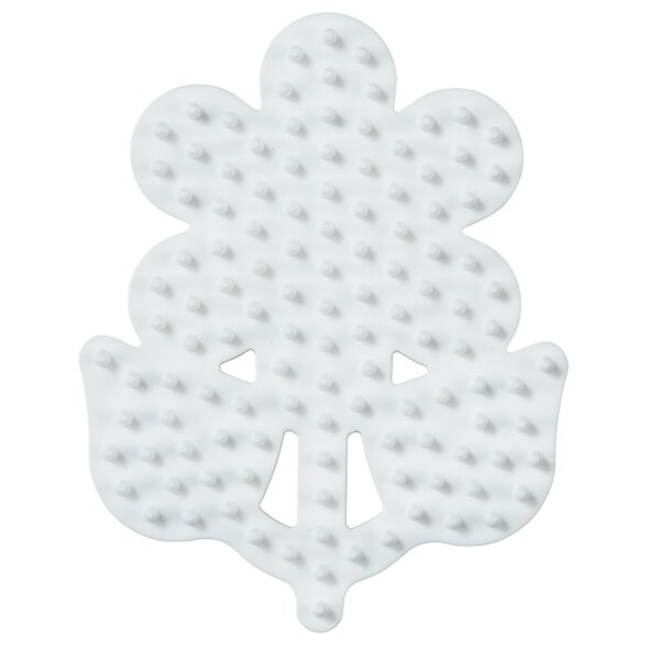 Hama Plaque pour perles midi Fleur, blanc