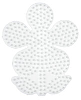 Hama Plaque pour perles fleur, blanc