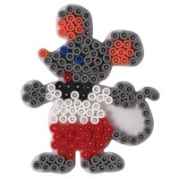 Hama Plaque pour perles midi Souris, blanc