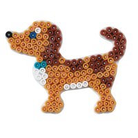 Hama Plaque pour perles midi Petit chien, blanc