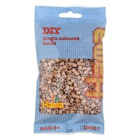 Hama Perles à repasser midi, dans un sachet, nougat