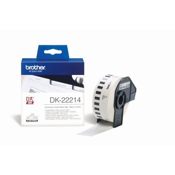 PTOUCH Support pap.cont. 12mmx30.48m DK-22214 QL-500/550 papier rouleau