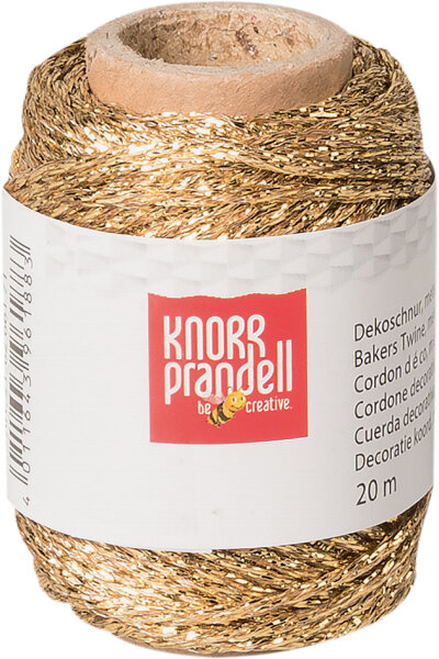 KNORR prandell Dekoschnur Metallic gold, 20 m