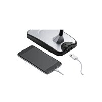 Hansa Lampe de bureau à LED Twist, argent