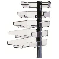 Hansa Schwenkflügler mit 5 Schalen, schwarz