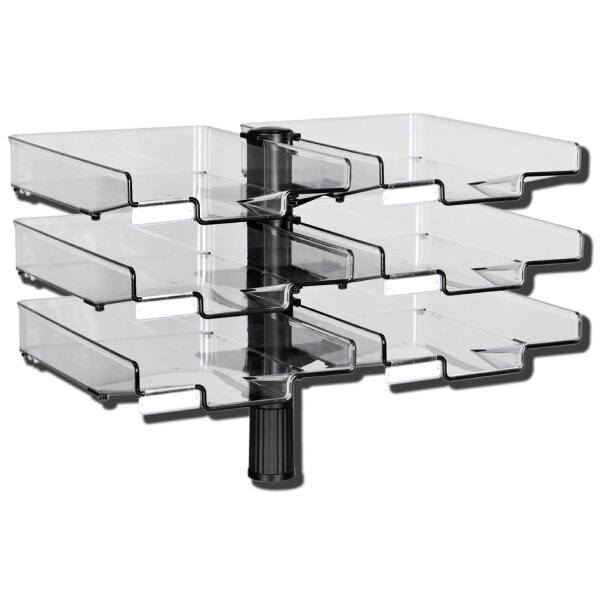 Hansa Schwenkflügler mit 6 Schalen, lichtgrau