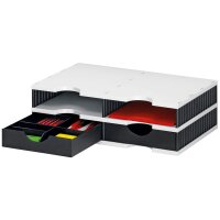 styro Sortierstation styrodoc duo, 4 Fächer, schwarz...