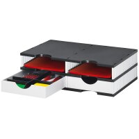 styro Sortierstation styrodoc duo, 4 Fächer, schwarz...