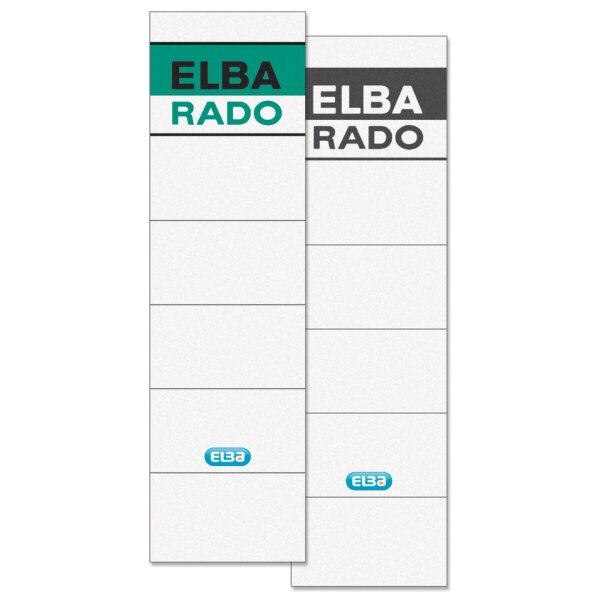 ELBA Ordnerrücken-Einsteckschild Rado Brillant, kurz breit