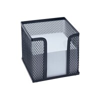 WEDO Zettelbox OFFICE 65701 10x10x10cm Metall schwarz