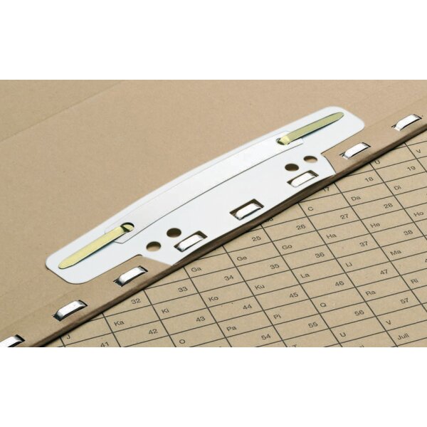 ELBA Einhängeheftstreifen für Registraturen, aus PVC, weiss