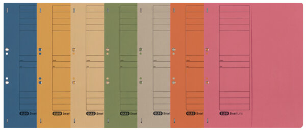 ELBA Chemise à oeillets en carton, orange, classement