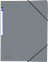 Oxford Chemise à élastique Top File+, A4, gris