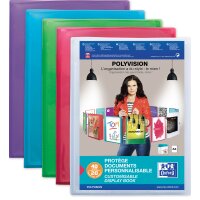 Oxford Protège-documents POLYVISION, 20 pochettes,...