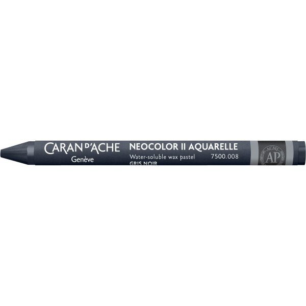 CARAN DACHE Wachsmalkreide Neocolor II 7500.008 grauschwarz