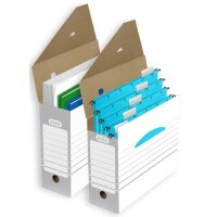 ELBA Archiv-Schachtel, Breite 150 mm, A4, weiss grau
