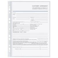 Oxford Pochette perforée avec rabat, A4, PP, 0,12 mm