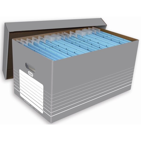 ELBA tric Archiv- und Transportbox für A4, grau weiss