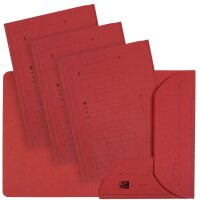 Oxford ULTIMATE Einstellmappe mit 2 Klappen, DIN A4, rot
