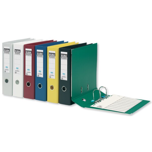 ELBA Ordner rado plast, Rückenbreite: 80 mm, weiss
