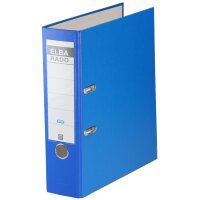 ELBA classeur rado brillant, largeur de dos: 80 mm, bleu