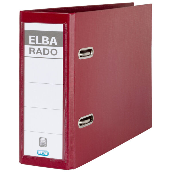 ELBA Ordner rado plast - DIN A5 quer, Rückenbr.: 75 mm, rot